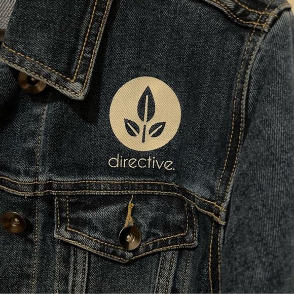 Disney Pixar WALL-E Womens Recycled Embroidered Denim Jacket - Earth Day Sz S - Picture 8 of 11